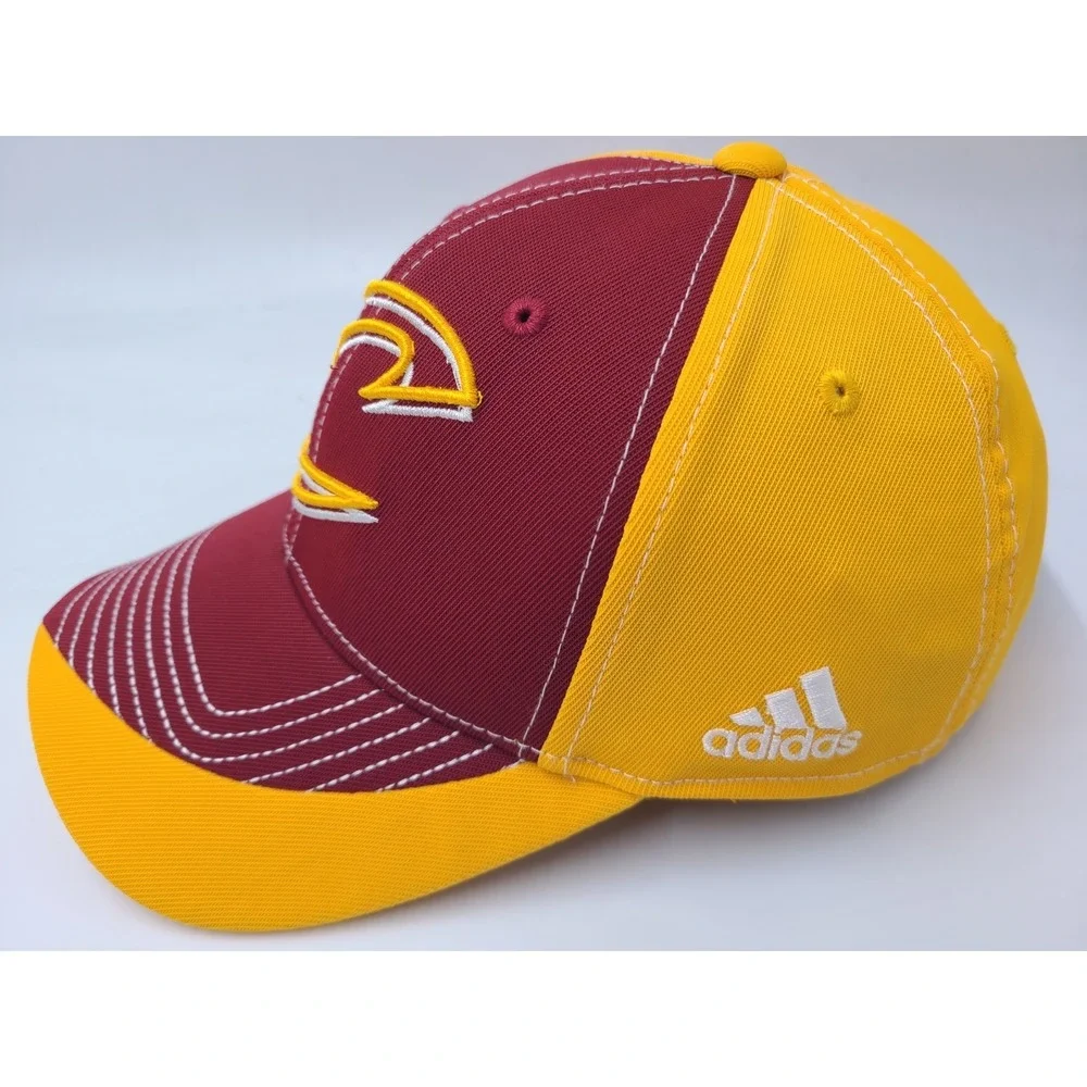 Cleveland‎ Cavaliers Hat Snapback Adidas Red Yellow NBA Men Nylon Blend Casual